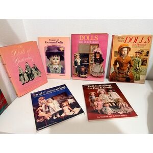 Vintage Doll Collecting 6 Books German French Bisque Costuming Rare Reference